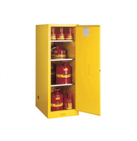 Sure-Grip® EX Deep Slimline Flammable Safety Cabinet, Cap. 54 gallons, 3 shlves, 1 m/c door