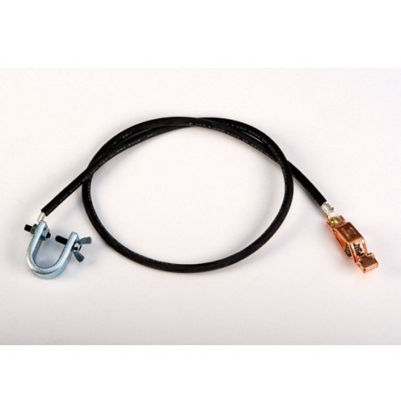Antistatic Insulated Wire for bonding/grounding, with "C" clamp 5/8" and alligator clip 5/8", 3 ft. 