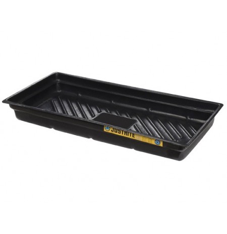 EcoPolyBlend™ Spill Tray, Dims 38"W x 26"D x 5-1/2"H, indoor or outdoor use, rigid poly, Black