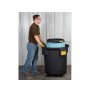 EcoPolyBlend™ Single Drum Collection Center for 55-gal. drum, optional dolly, recycled content, Black