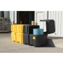 EcoPolyBlend™ Double Drum Collection Center, dual covers, forklift channels, recycled content, Black