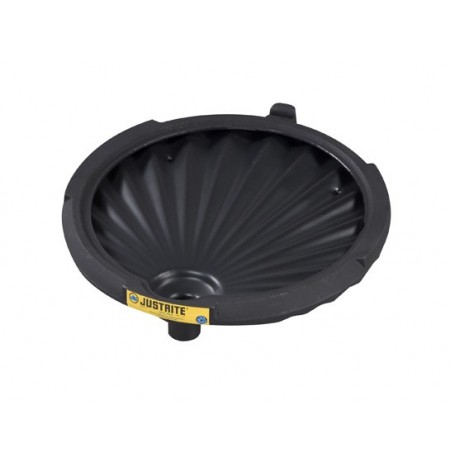 EcoPolyBlend™ Funnel for non-flammables for 30 and 55-gallon drums, 100% recycled content, Black