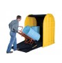EcoPolyBlend™ DrumShed™ with rolltop doors, accommodates 2 drums, polyethylene