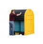 EcoPolyBlend™ DrumShed™ with rolltop doors, accommodates 2 drums, polyethylene