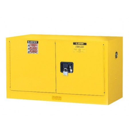 Sure-Grip® EX Piggyback Flammable Safety Cabinet, Cap. 17 gallons, 1 shelf, 2 s/c doors 