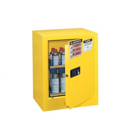 Sure-Grip® EX Benchtop Flammable Safety Cabinet, Cap. 24 aerosol cans, 2 drawers, 1 m/c door