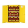  Sure-Grip® EX Safety Cabinet/Can Package, Cap. 45-gal. cabinet w/cans, 2 shlvs, 2 s/c doors