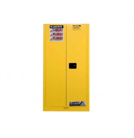Sure-Grip® EX Vertical Drum Safety Cabinet and Drum Support, Cap. 55 gal., 1 shelf, 2 s/c doors