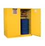Sure-Grip® EX Vertical Drum Safety Cabinet and Drum Support, Cap. 110 gal., 1 shelf, 2 m/c doors