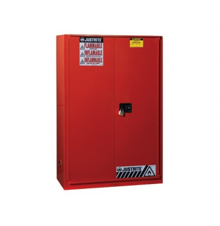 Sure-Grip® EX Combustibles Safety Cabinet for paint and ink, Cap. 60 gal., 5 shlvs, 1 bifold door