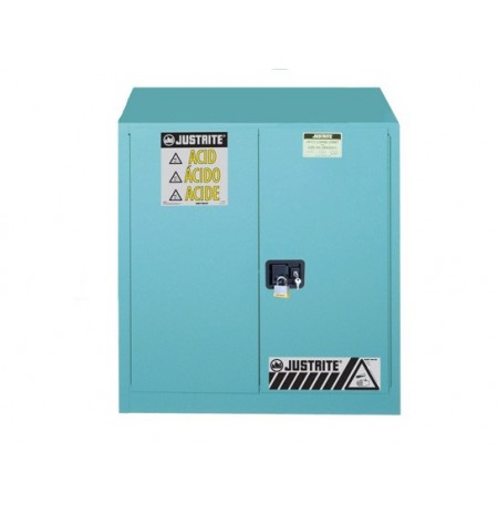 Sure-Grip® EX Corrosives/Acid Steel Safety Cabinet, Cap. 30 gallons, 1 shelf, 2 s/c doors