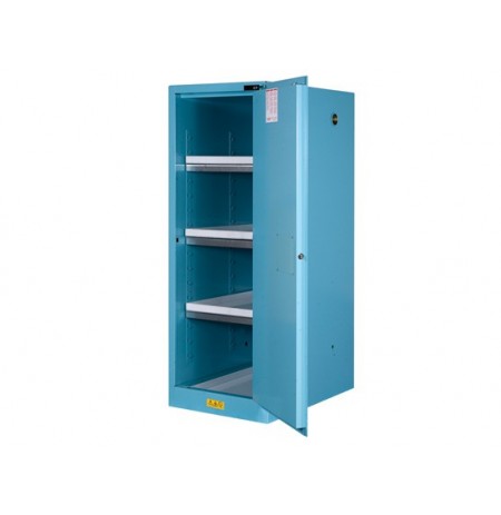 Sure-Grip® EX Deep Slimline Corrosives/Acid Safety Cabinet, Cap. 54 gal., 3 shelves, 1 s/c door