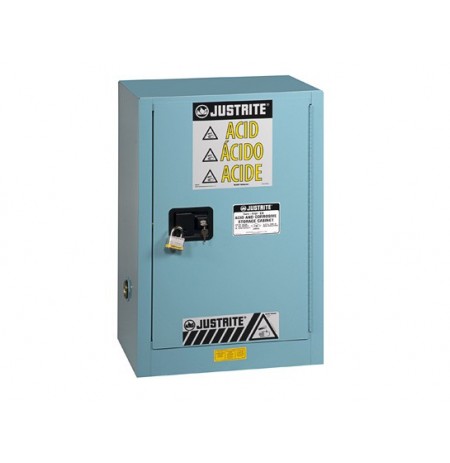 Sure-Grip® EX Compac Corrosives/Acid Steel Safety Cabinet, Cap. 12 gal., 1 shelf, 1 m/c door