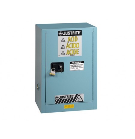 Sure-Grip® EX Compac Corrosives/Acid Steel Safety Cabinet, Cap. 15 gal., 1 shelf, 1 m/c door