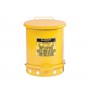 Oily Waste Can, 14 gallon (52L), foot-operated self-closing cover 