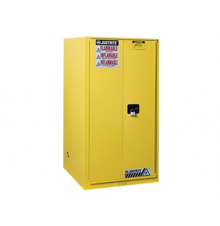  Sure-Grip® EX Flammable Safety Cabinet, Cap. 60 gallons, 2 shelves, 1 bi-fold s/c door