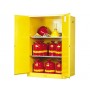 Sure-Grip® EX Flammable Safety Cabinet, Cap. 90 gallons, 2 shelves, 2 manual-close doors 