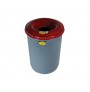 Heavy-Duty-Cease-Fire® Waste Receptacle, Safety Drum Can with Red Steel Head, 12 gallon (45L)