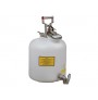 Safety Can for Liquid Disposal, S/S hardware, 5 gallon (19L), flame arrester, polyethylene, with faucet