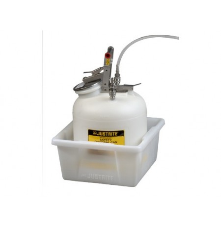 HPLC Can Spill Basin with 5-gallon spill capacity, polyethylene, translucent