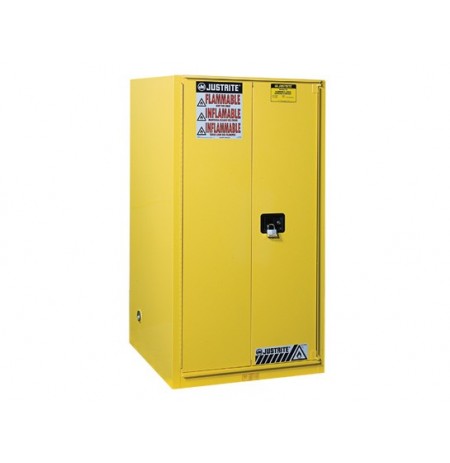 Sure-Grip® EX Flammable Safety Cabinet, Cap. 90 gallons, 2 shelves, 1 bi-fold s/c door