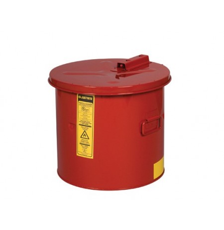 Dip Tank for cleaning parts, 3.5 gal, manual cover w/fusible link, optnl parts basket, Steel