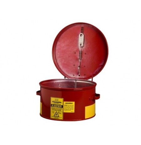 Dip Tank for cleaning parts, 1 gallon, manual cover w/fusible link in case of fire, Steel 