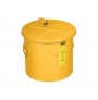 Dip Tank w/poly HDPE Liner, 5 galon, self-close cover w/fusible link, optnl parts basket, Steel