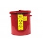 Wash Tank with Basket for small parts cleaning, 1 gal, self-close cover w/fusible link, Steel