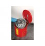 Wash Tank with Basket for small parts cleaning, 3.5 gal, self-close cover w/fusible link, Steel 