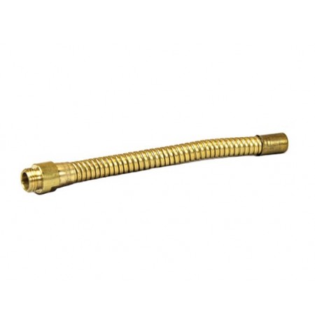 Flexible Hose Extension for lab faucet No. 08540, 6" long, brass