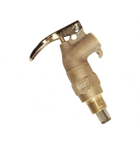 Brass Safety Drum Faucet, internal Flame Arrester, Adjustable, 3/4" NPT bung
